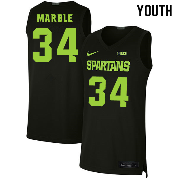 2020 Youth #34 Julius Marble Michigan State Spartans College Basketball Jerseys Sale-Black